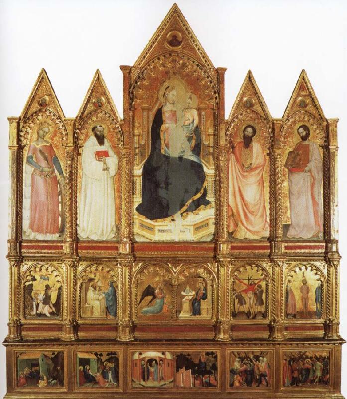 GIOVANNI DA MILANO Polyptych Norge oil painting art